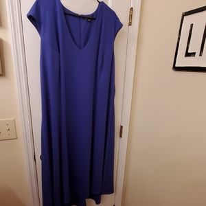 Blue High-Low Dress